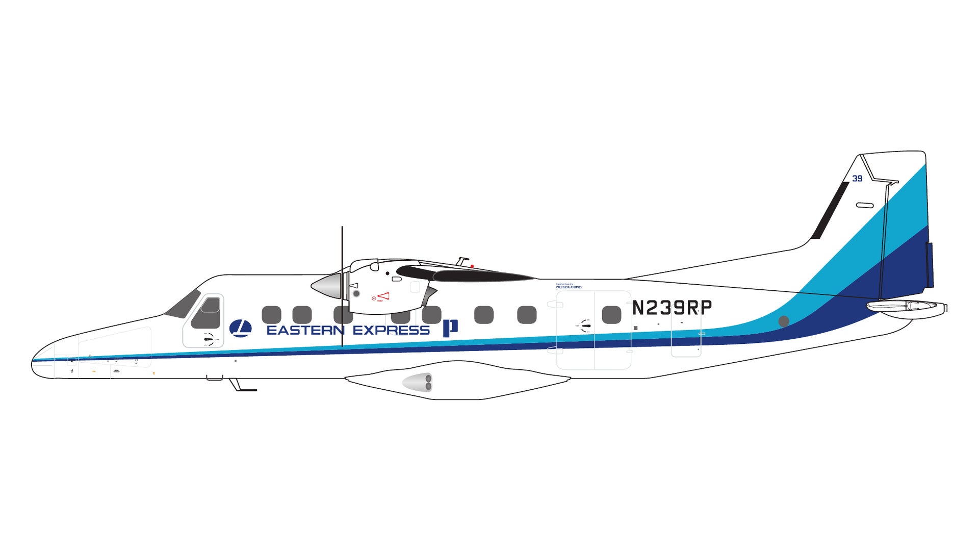 Eastern Express / Dornier Do-228 / N239RP / G2EAL1485 / 1:200 elaviadormodels