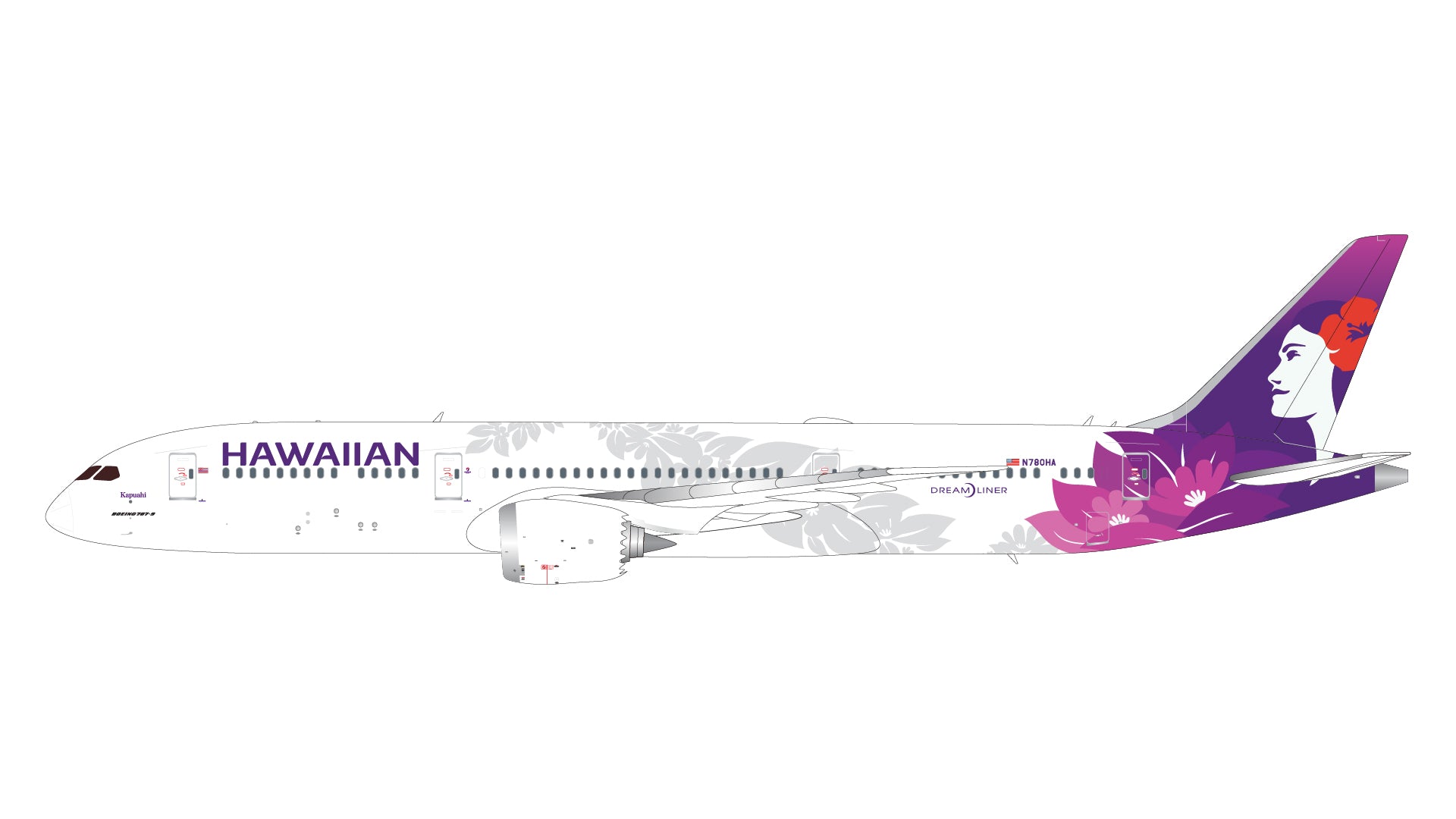 Hawaiian Airlines / Boeing 787-9 Dreamliner (Flaps up) / N780HA / G2HAL1051 / 1:200