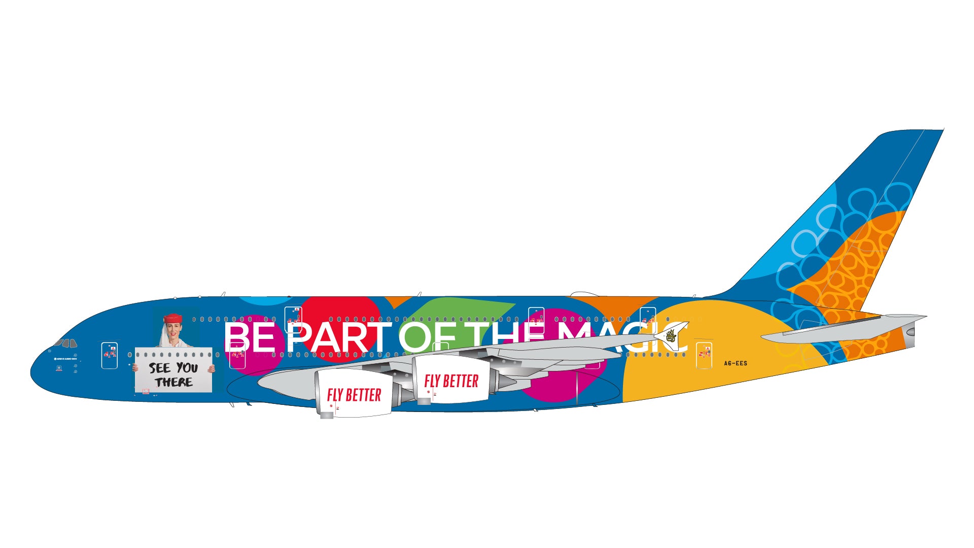 Emirates / Airbus A380 / A6-EES / G2UAE1409 / 1:200 elaviadormodels gemini geminijets gemini200
