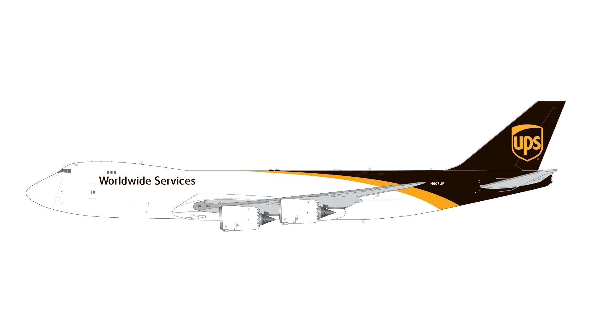UPS / Boeing 747-8F / N607UP / G2UPS976 / 1:200 elaviadormodels