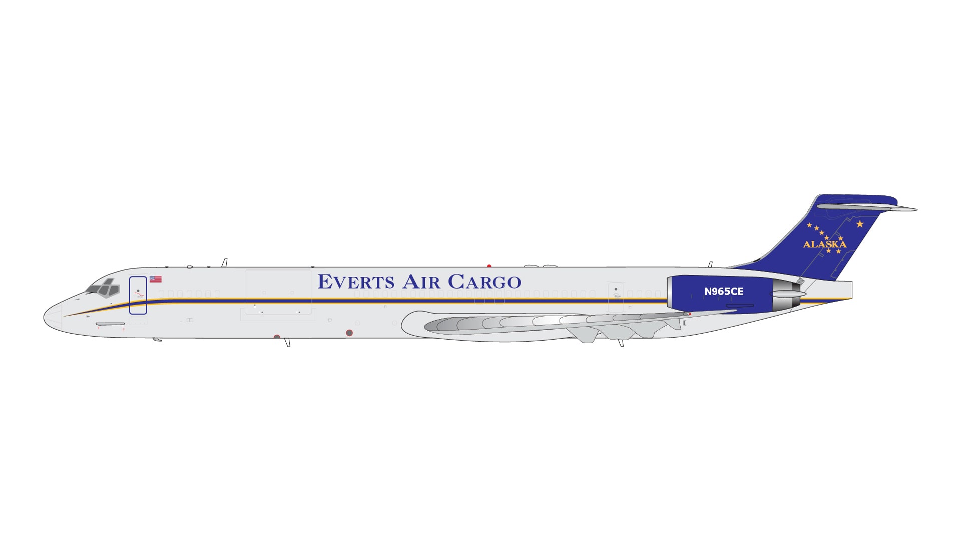 Everts Air Cargo / McDonnell Douglas MD-80SF / N965CE / G2VTS1073 / 1:200