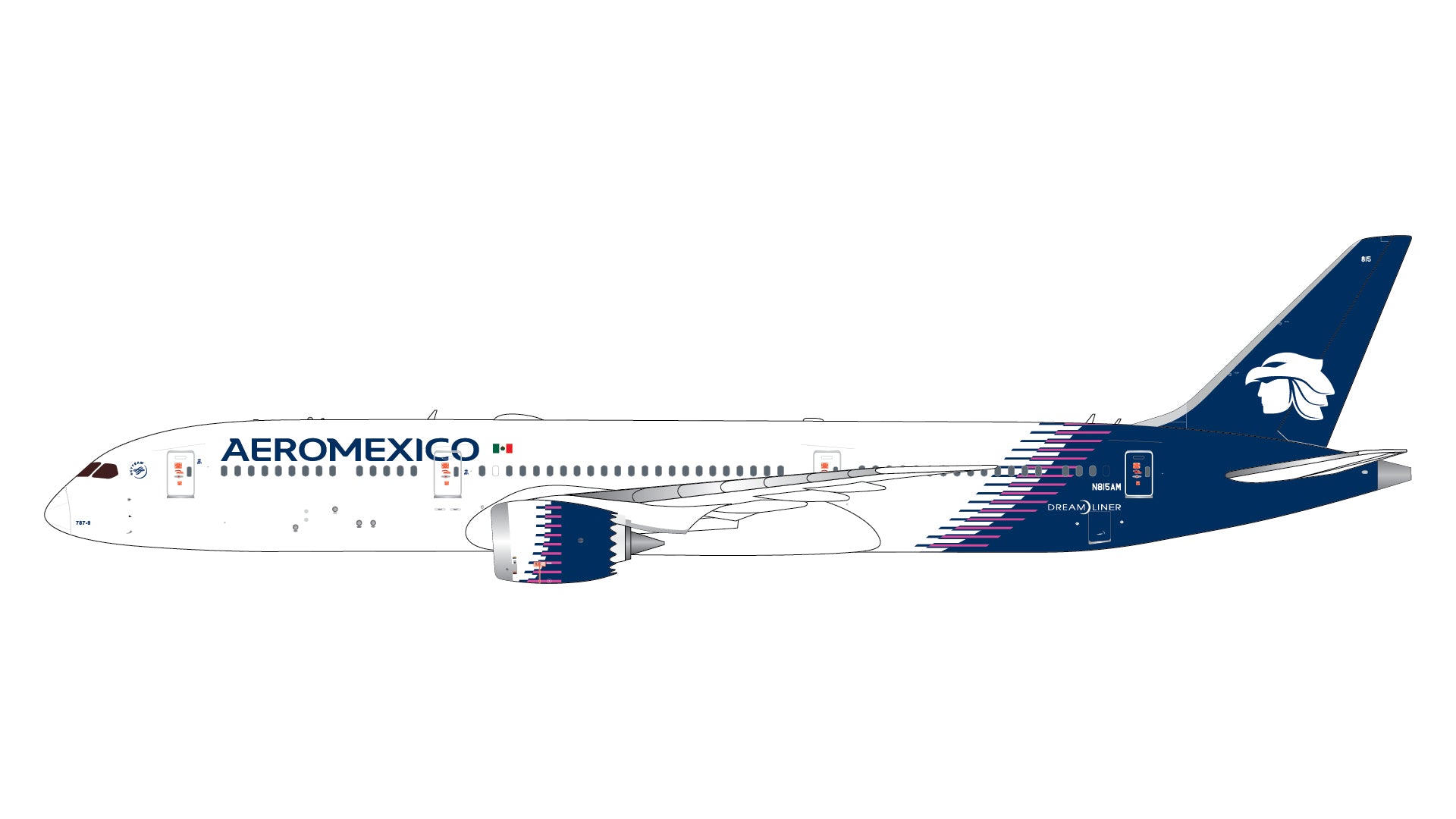 Aeromexico / Boeing 787-9 Dreamliner / N815AM / GJAMX2414 / 1:400 elaviadormodels
