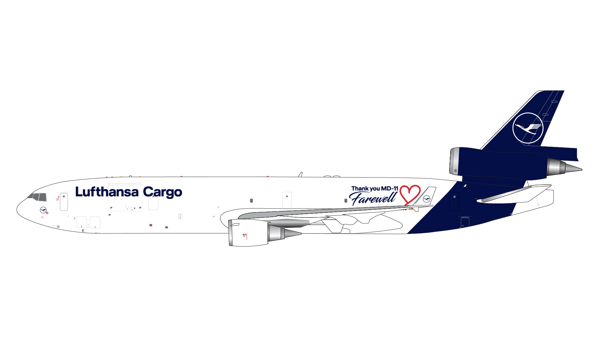 Lufthansa Cargo / MD-11F / D-ALCC / GJDLH2072 / 1:400 elaviadormodels