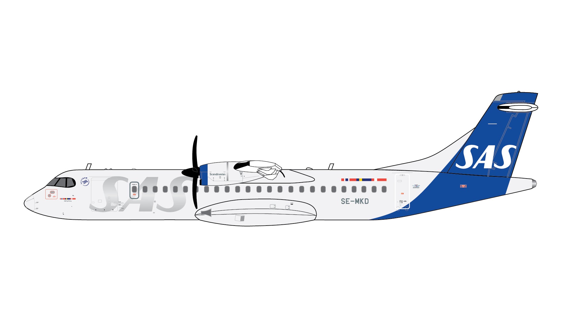 Scandinavian Airlines / ATR 72-600 / SE-MKD / GJSAS2368 / 1:400 elaviadormodels