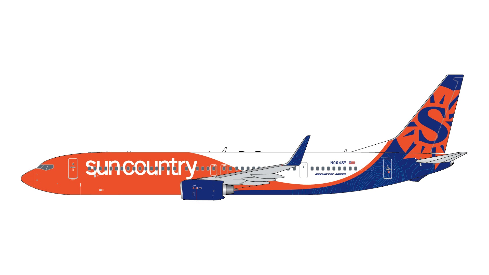 Sun Country Airlines / Boeing 737-900ER / N904SY / GJSCX2407 / 1:400 elaviadormodels