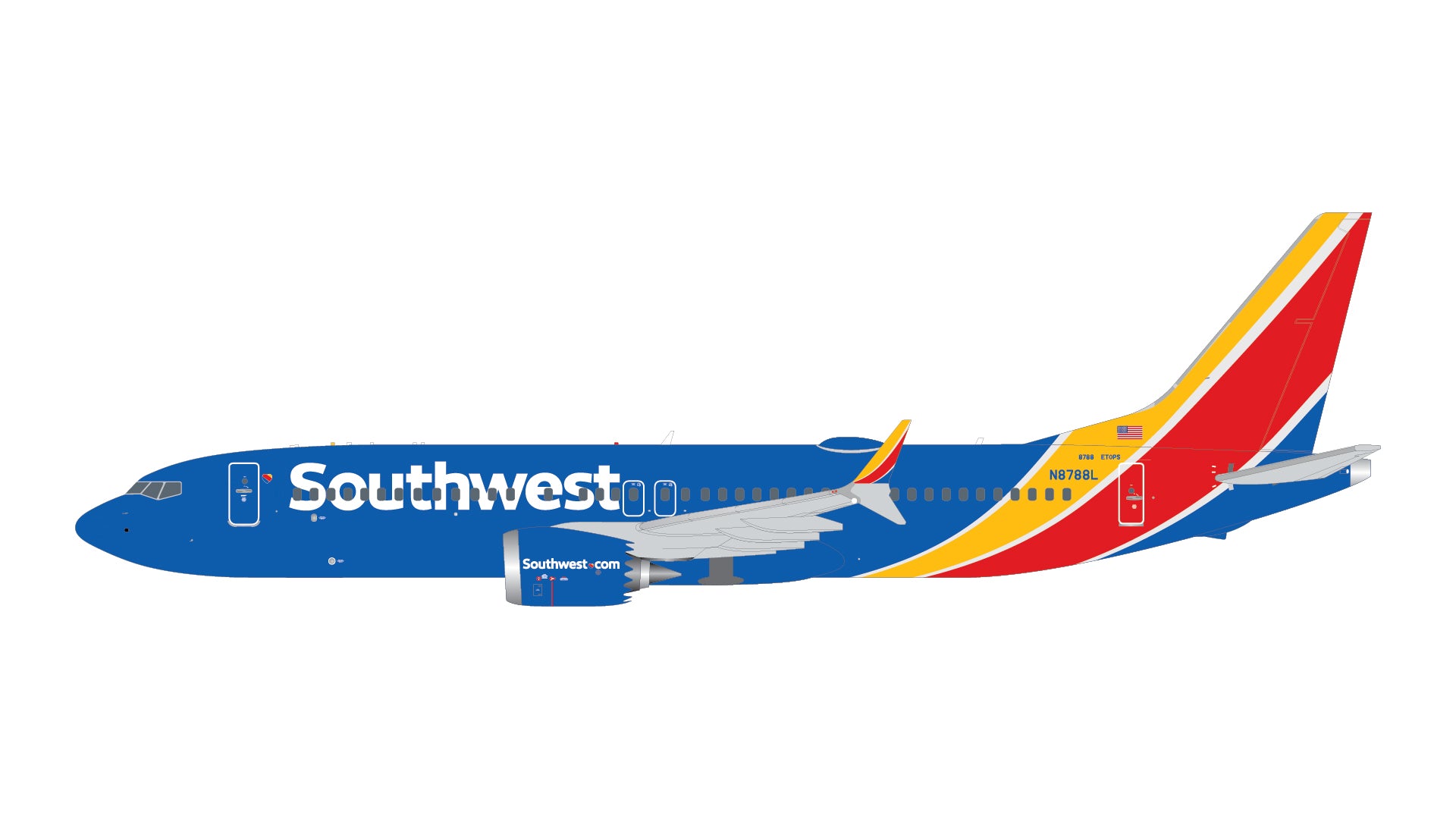 Southwest Airlines / Boeing B737 MAX 8 / N8788L / GJSWA2372 / 1:400 elaviadormodels