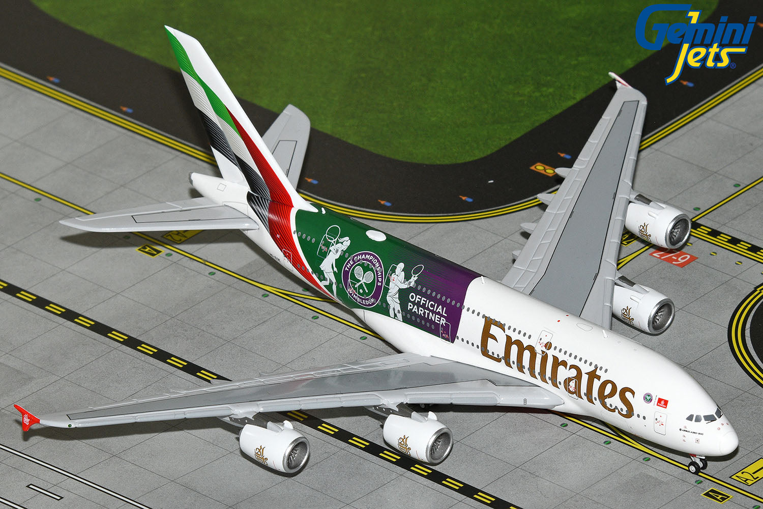 Emirates ("Wimbledon-Official Partner" Livery) / Airbus A380 / A6-EOE / GJUAE2283 / 1:400 elaviadormodels