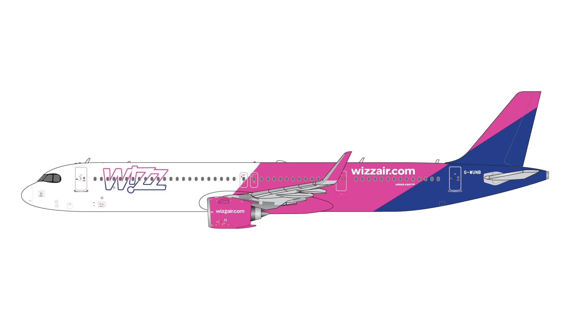 Wizz Air UK / Airbus A321neo / G-WUNB / GJWUK2340 / 1:400