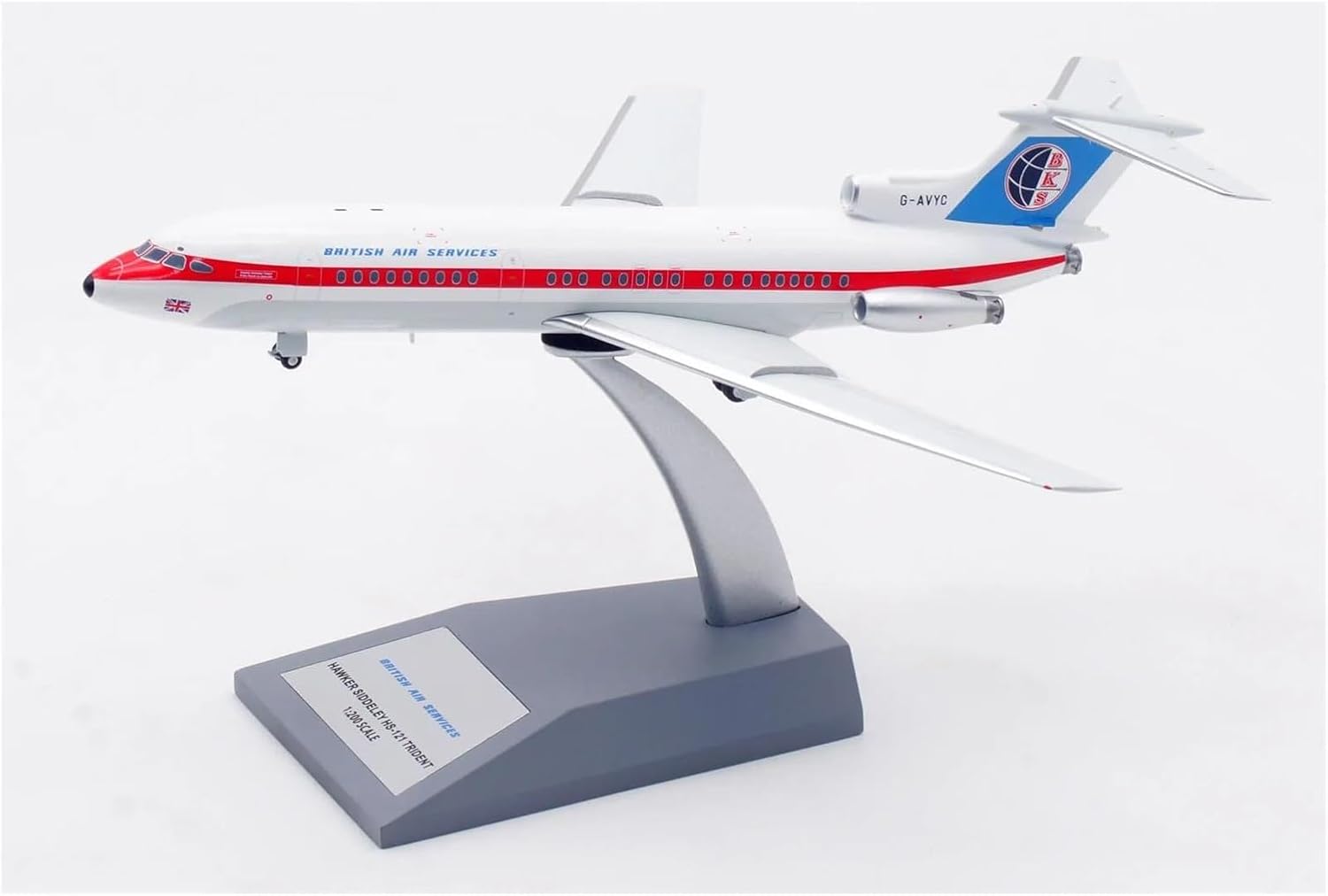 British Air Services - BAS /  Hawker Siddeley HS-121 Trident / G-AVYC / IF121BKS0921 / elaviadormodels