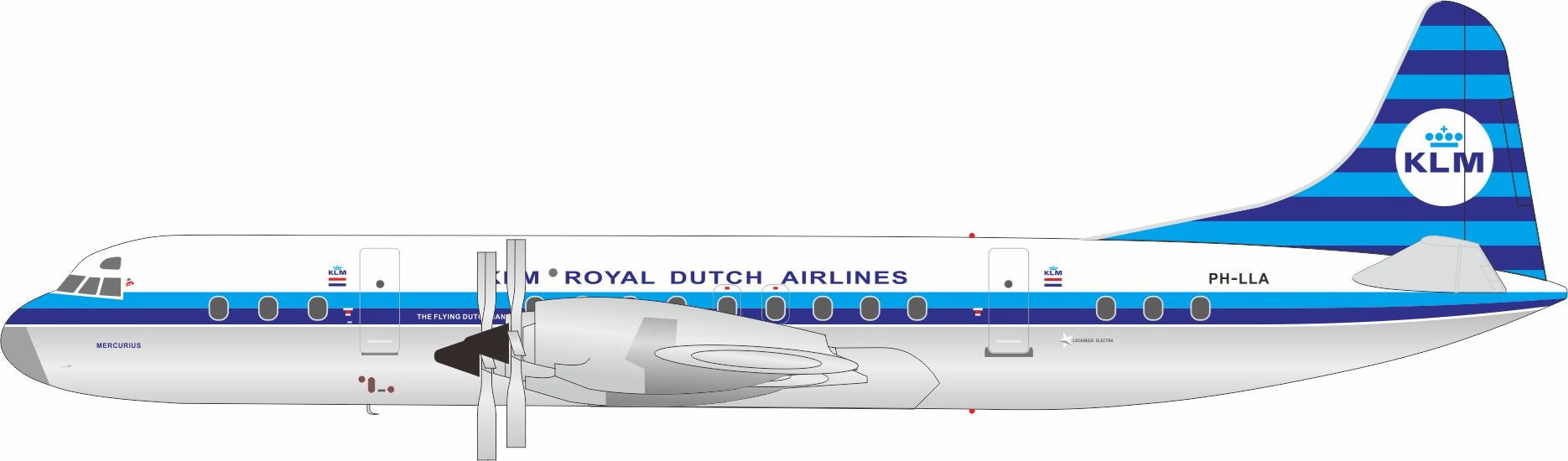 KLM - Royal Dutch Airlines / Lockheed L-188C Electra / PH-LLA / IF188KL0824P / 1:200 elaviadormodels
