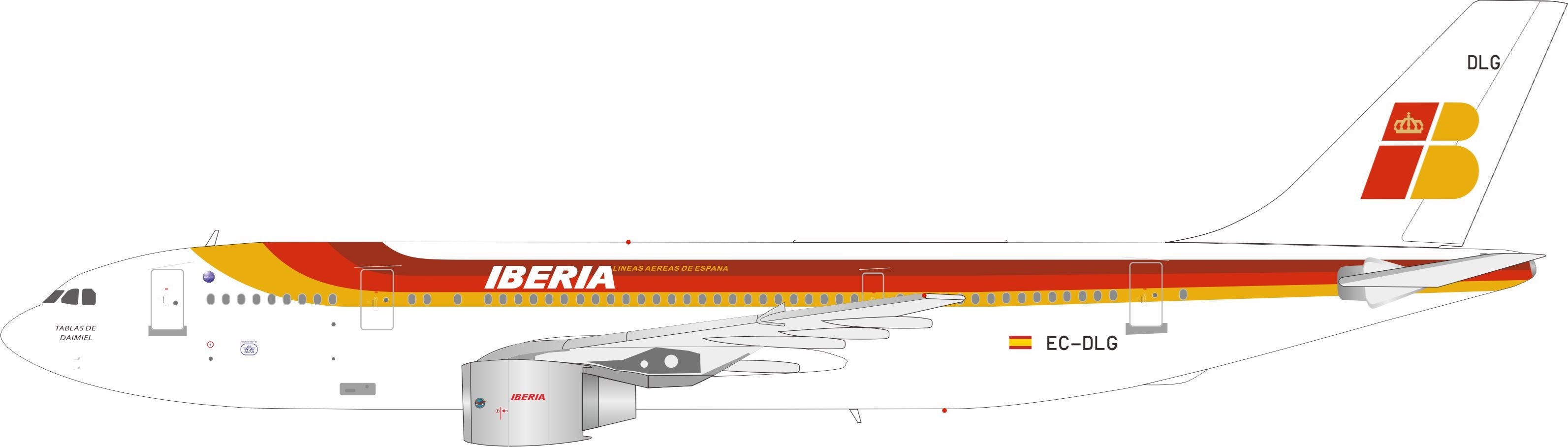 Iberia / Airbus A300B4-120 / EC-DLG / IF300IB525 / 1:200 elaviadormodels