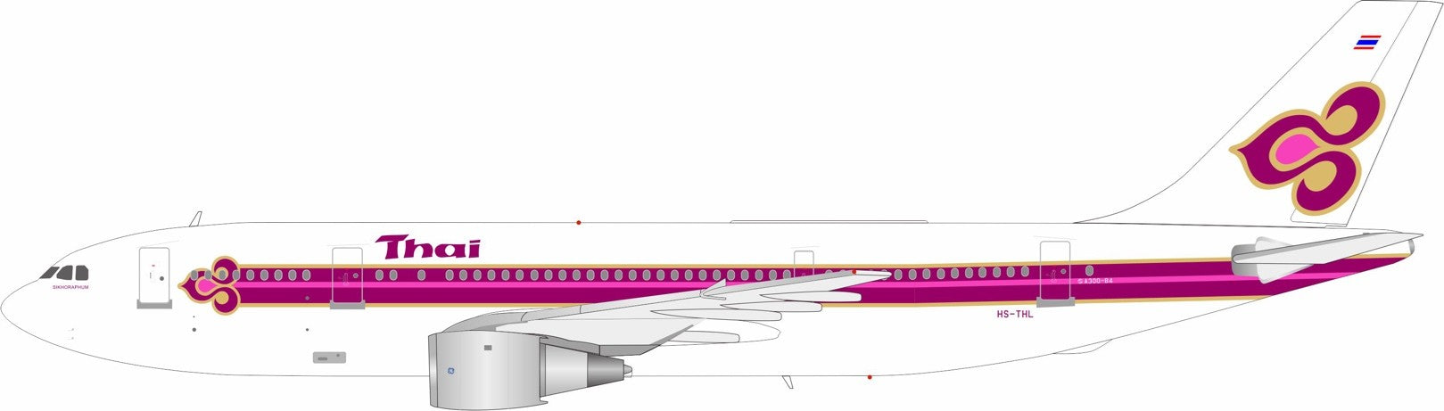 Thai Airways / Airbus A300B4-103 / HS-THL / IF300TH1025 / 1:200 elaviadormodels