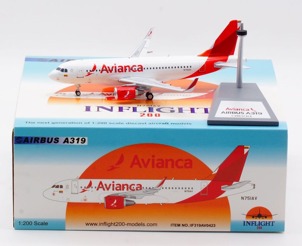 Avianca / Airbus A319 / N751AV / IF319AV0423 / 1:200 elaviadormodels