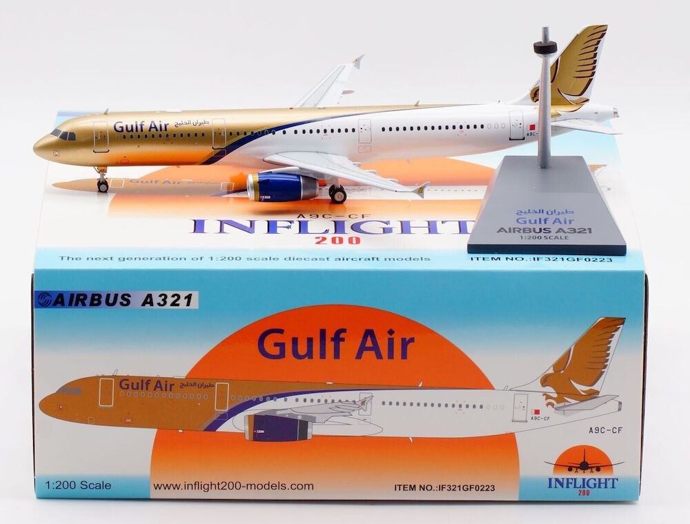 Gulf Air/ Airbus A321-200 / A9C-CF / IF321GF0223 / 1:200 elaviadormodels