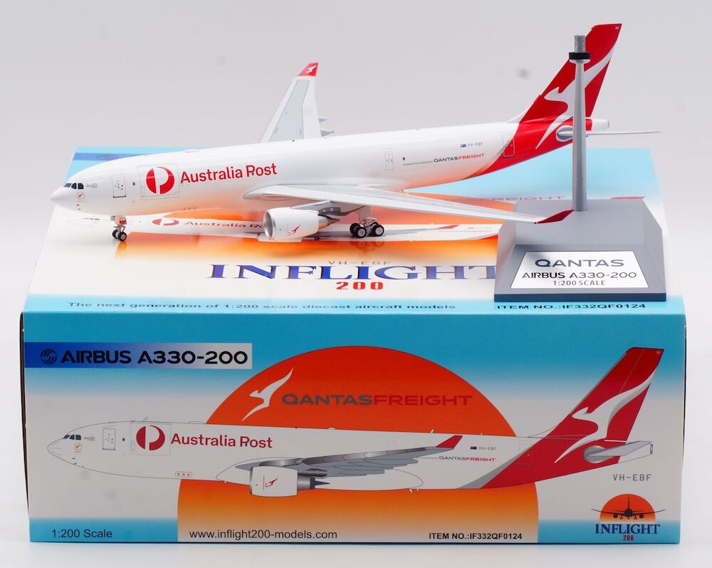 Qantas Freight (Australia Post) / Airbus A330-200 (P2F) / VH-EBF / IF332QF0124 / elaviadormodels