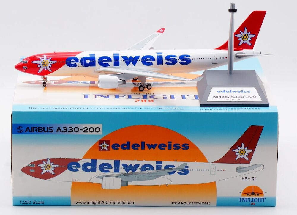 Edelweiss Air / Airbus A330-200 / HB-IQI / IF332WK0623 / 1:200 elaviadormodels