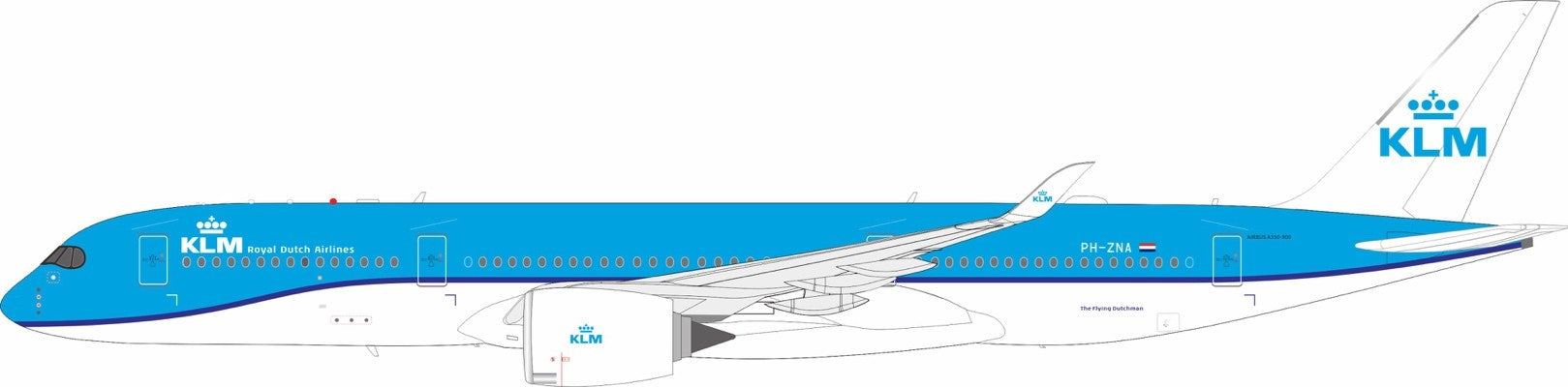 KLM - Royal Dutch Airlines / Airbus A350-900 / PH-ZNA / IF350KL0826 / 1:200 elaviadormodels