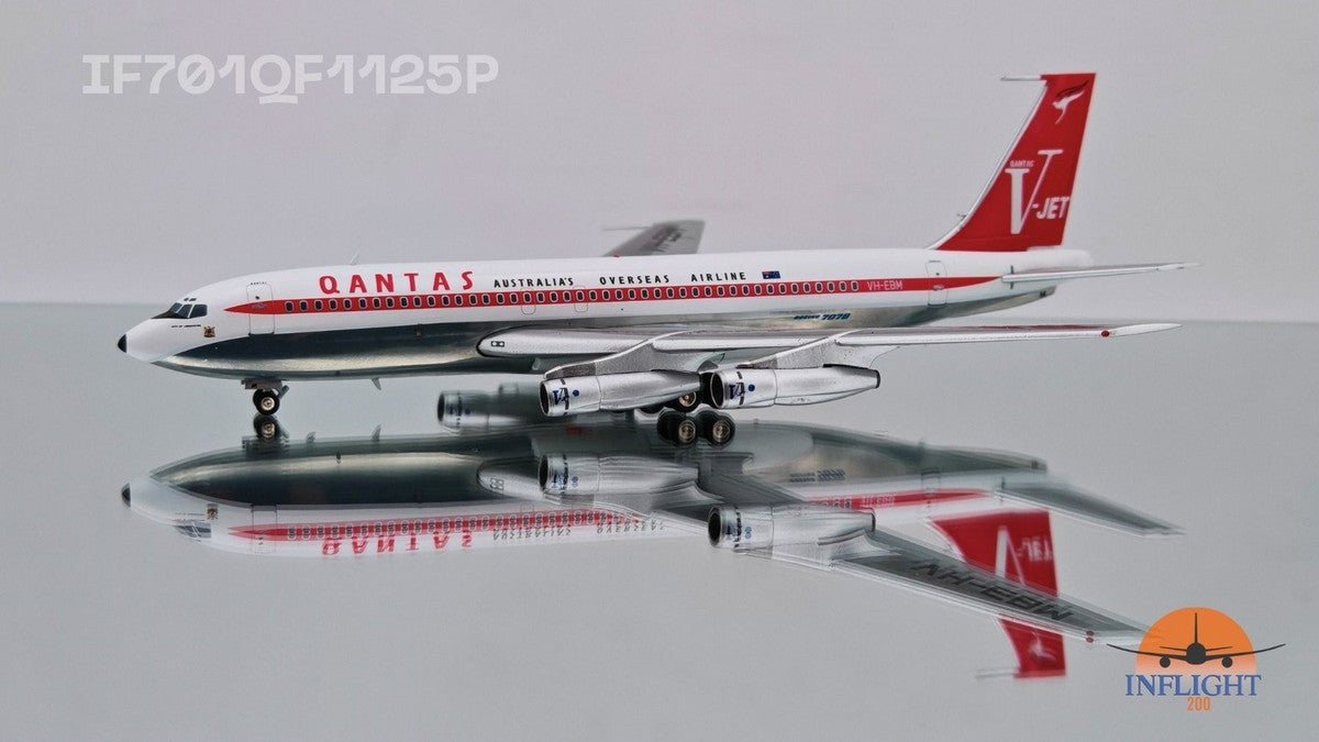 Qantas / Boeing 707-100 (City of Launceston Livery) / VH-EBM / IF701QF1125P / 1:200