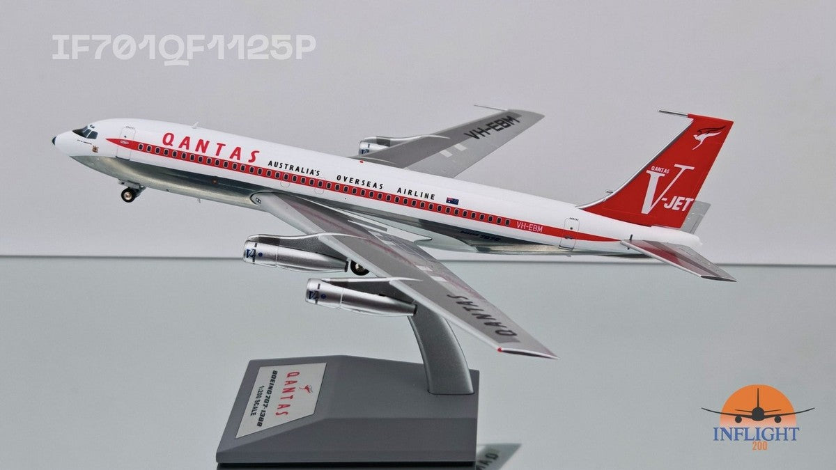 Qantas / Boeing 707-100 (City of Launceston Livery) / VH-EBM / IF701QF1125P / 1:200