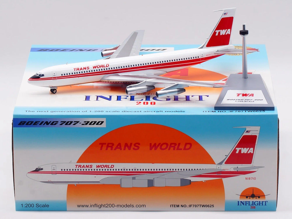 Trans World Airlines – TWA / Boeing B707-300 / N18710 / IF707TW0625 / elaviadormodels