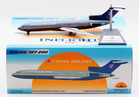 United Airlines / Boeing 727-200 / N7251U / IF722UA0123A / 1:200 elaviadormodels