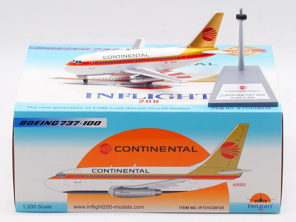 Continental Airlines / Boeing 737-100 / N16201 / IF731CO0725 / elaviadormodels