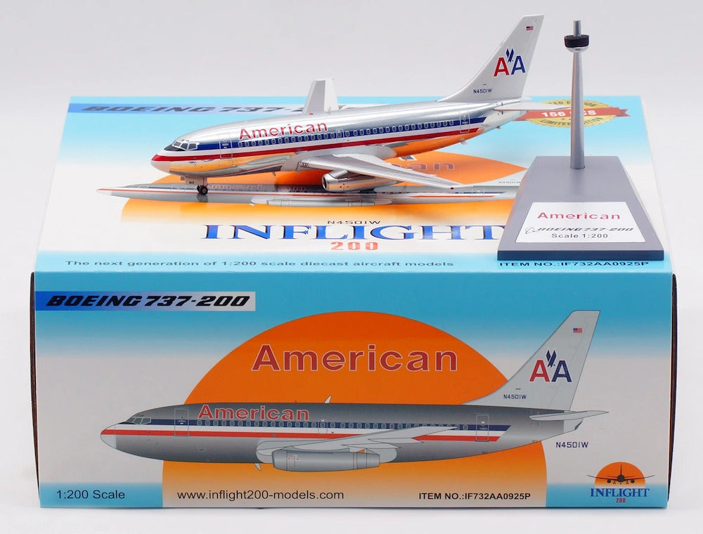 American Airlines / Boeing 737-200 / N4501W / IF732WA-625P / 1:200 elaviadormodels