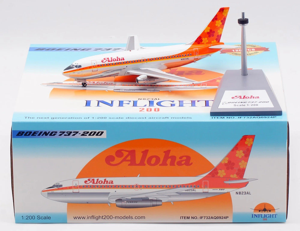 Aloha Airlines / Boeing 737-200 / N823AL / IF732AQ0924P / 1:200 elaviadormodels