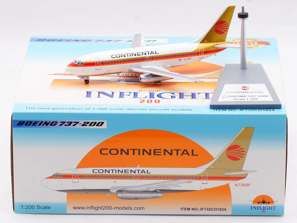 Continental Airlines / Boeing 737-200 / N7389F / IF732CO1024 / elaviadormodels