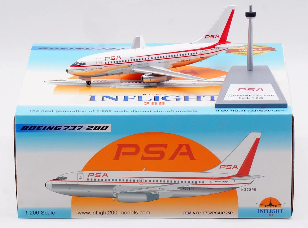 PSA / Boeing 737-200 / N378PS / IF732PSA0725P / elaviadormodels