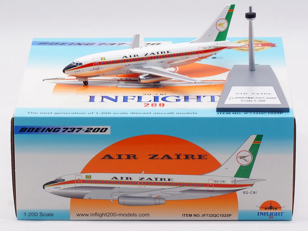 Air Zaire / Boeing 737-200 / 9Q-CNI / IF732QC1025P / 1:200 elaviadormodels