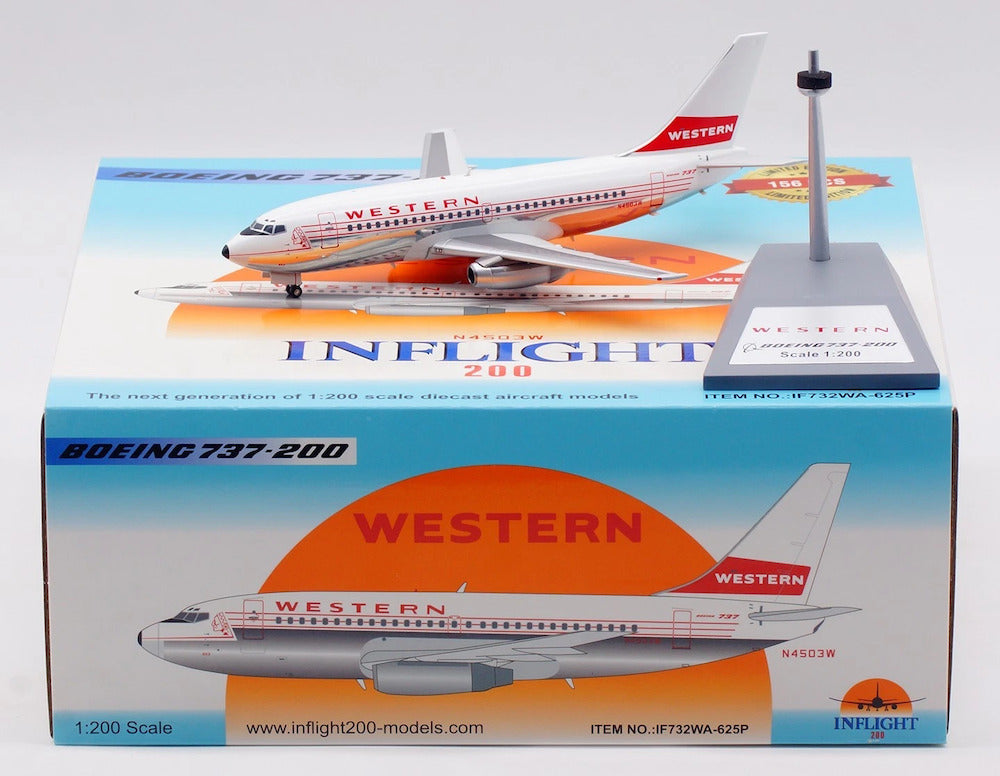 Western Airlines / Boeing 737-200 / N4503W / IF732WA-625P / elaviadormodels