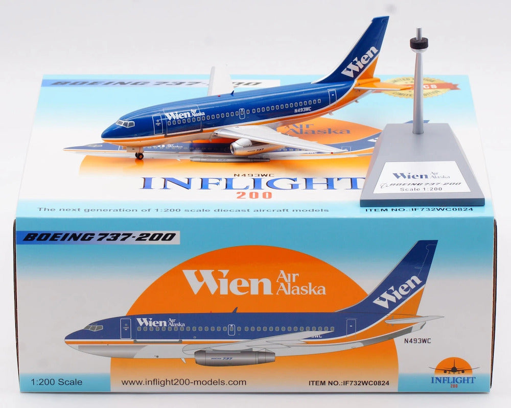 Wien Air Alaska / Boeing B737-200 / N493WC / IF732WC0824 / elaviadormodels
