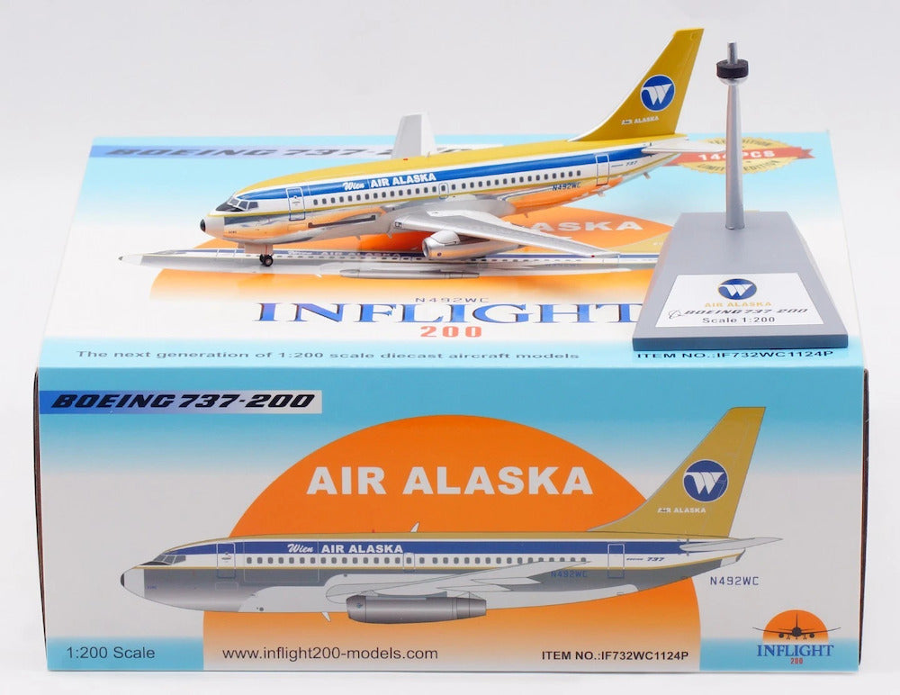Wien Air Alaska / Boeing 737-200 / N492WC / IF732WC1124P / elaviadormodels