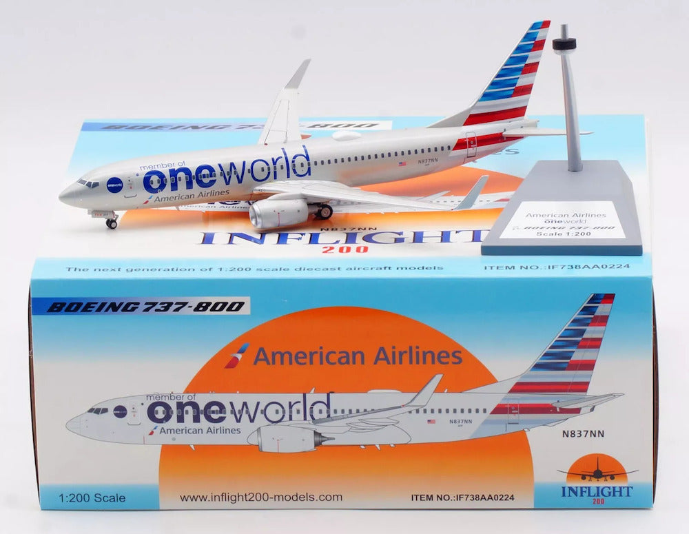 American Airlines (Oneworld) / B737-800 / N837NN / IF738AA0224 / elaviadormodels