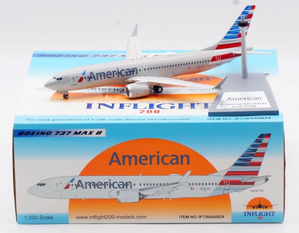 American Airlines / Boeing 737-8 MAX / N341TR / IF738AA0824 / elaviadormodels