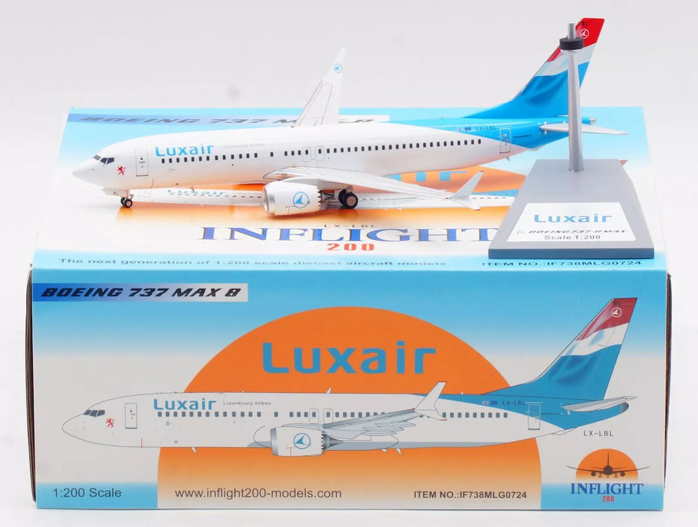 Luxair / Boeing B737-800 Max / LX-LBL / IF738MLG0724 / elaviadormodels