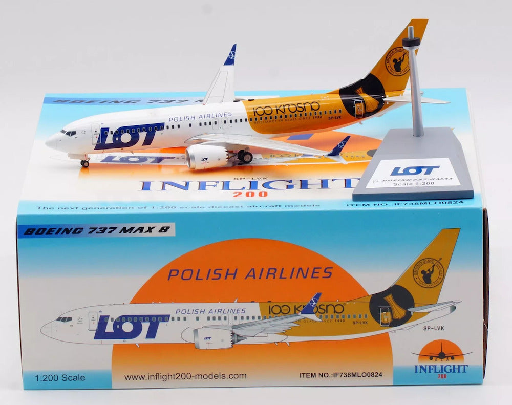 LOT - Polish Airlines / Boeing 737-8 MAX / SP-LVK / IF738MLO0824 / elaviadormodels