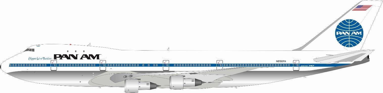Pan American World Airways - Pan Am / Boeing 747-100 / N656PA / IF741PA0626P / 1:200 elaviadormodels
