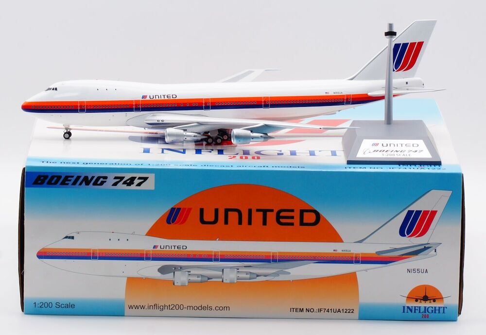 United Airlines / Boeing 747-100 / N155UA / IF741UA1222 / 1:200 elaviadormodels