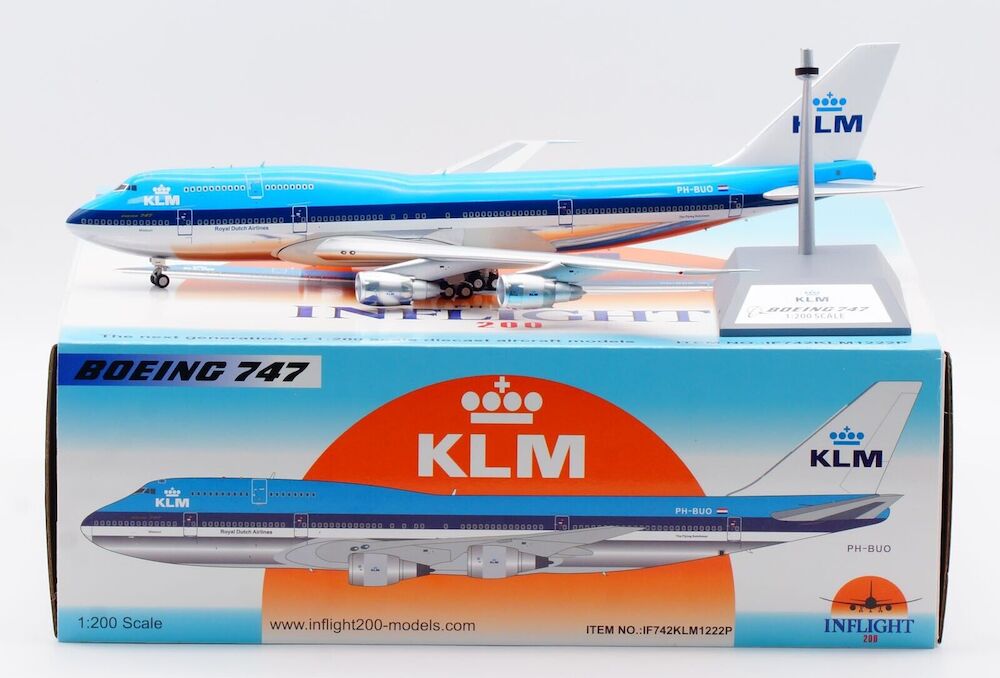 KLM - Royal Dutch Airlines / Boeing 747-200 / PH-BUO / IF742KLM1222P / 1:200 elaviadormodels