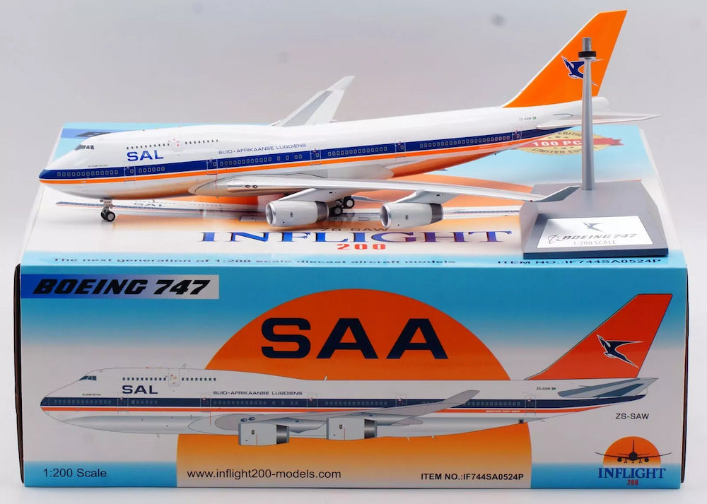 South African Airways / Boeing B747-400 / ZS-SAW / IF744SA0524P / elaviadormodels