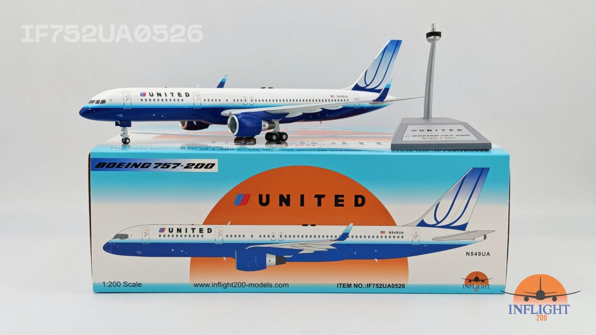 United Airlines / Boeing 757-222 / N549UA / IF752UA0526 / 1:200