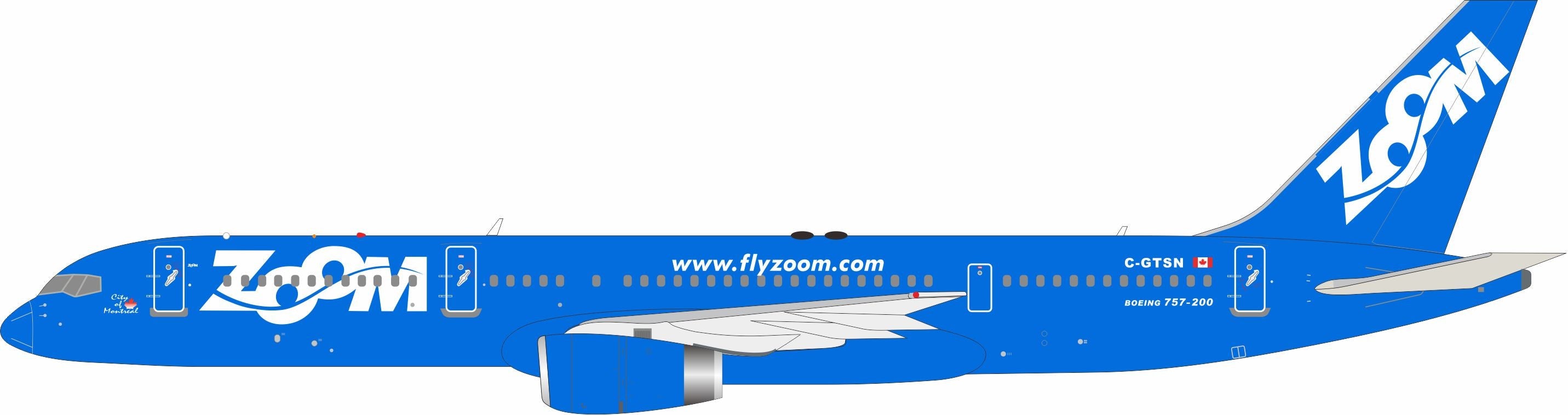Zoom Airlines / Boeing B757-200 / C-GTSN / IF752Z40326 / 1:200
