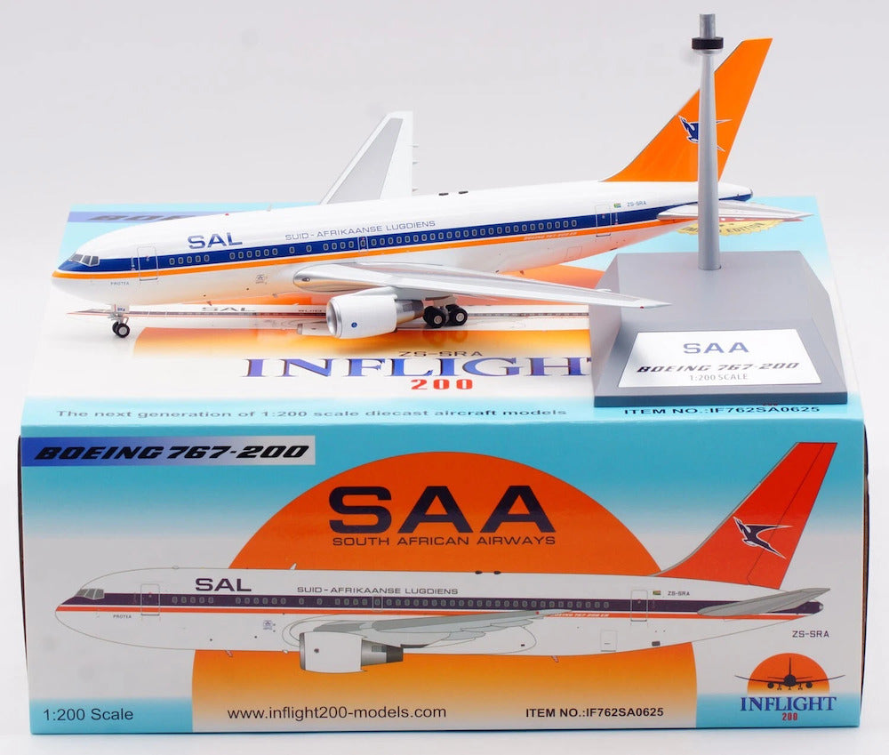 South African Airways / Boeing 767-200 / ZS-SRA  / IF762SA0625 / elaviadormodels