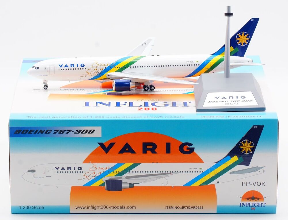 Varig (Brasil 500 years livery) / Boeing 767-300 / PP-VOK / IF763VR0621 / elaviadormodels