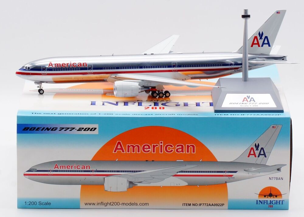 American Airlines / Boeing 777-200 / N779AN / IF772AA0922P / 1:200 elaviadormodels