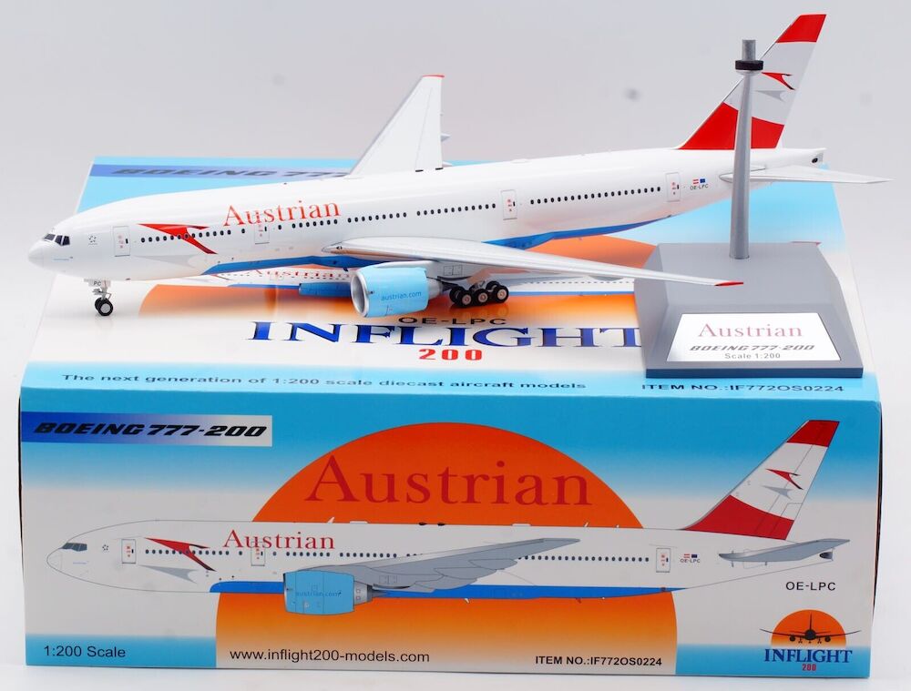 Austrian Airlines / Boeing 777-200 / OE-LPC / IF772OS0224 / elaviadormodels