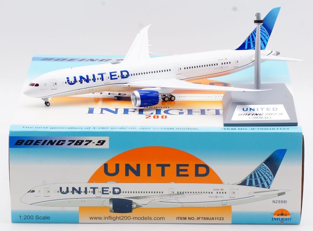 United Airlines / Boeing 787-9 / N29981 / IF789UA1123 / 1:200