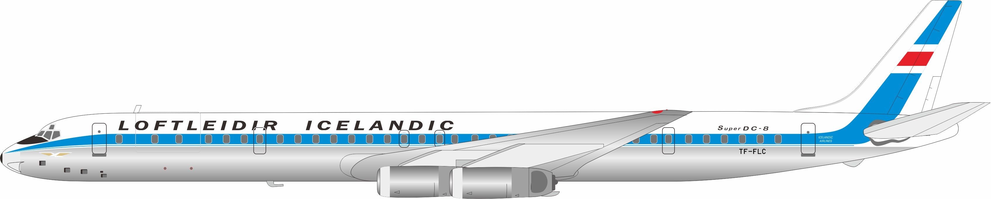 Loftleidir Icelandic / Douglas DC-8-63 / TF-FLC / IF863LL0923P /  elaviadormodels
